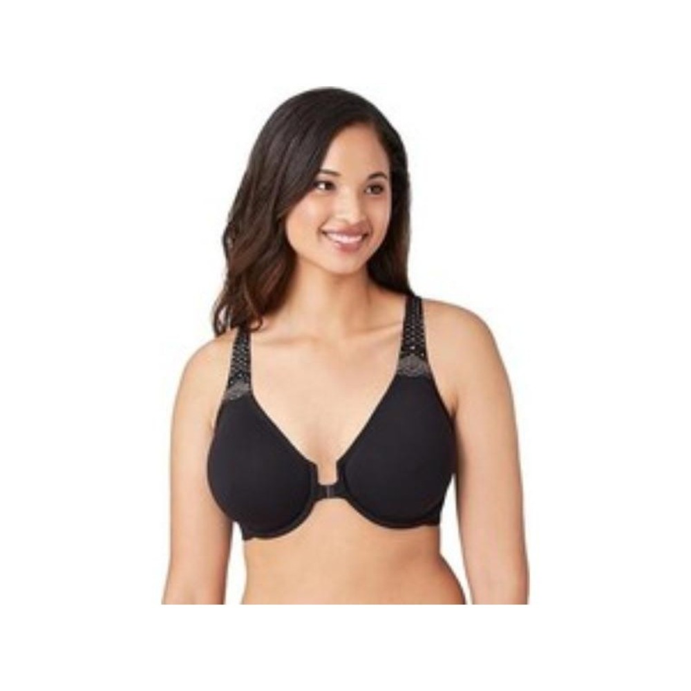 Wacoal Soft Embrace Front Close Racerback Adjustable Underwire Bra 34C Black